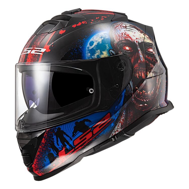 【ダブルバイザー】【3XLまで】LS2 Assault I Heart Brains Glow In The Dark Helmet フルフェイスヘルメット サンバイザー オンロード バイク レーシング ツーリング かっこいい アサルト 大きいサイズ あり アウトレット【AMACLUB】