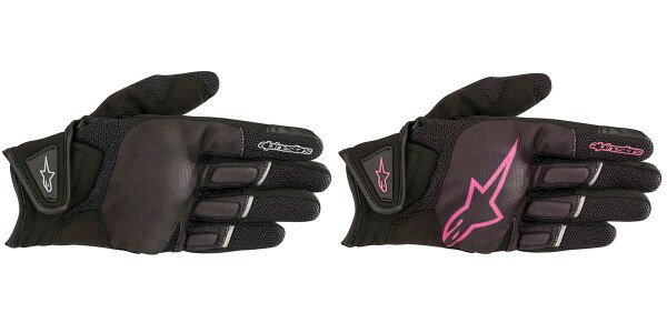 【女性用】ALPINESTARS アルパインスターズ STELLA ATOM GLOVE ライディンググローブ オンロード バイク バイク バギーにも 黒【黒ピンク】 おしゃれかわいい カワイイ