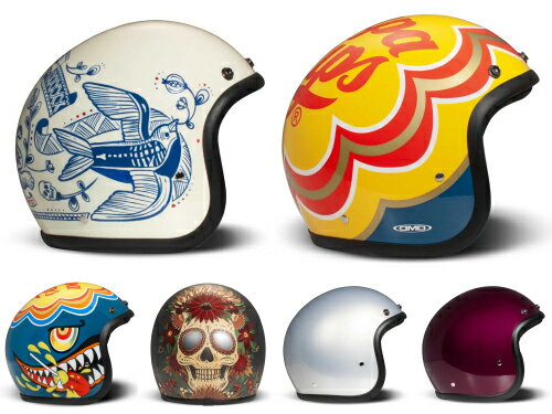 DMD Retro open face helmet ジェットヘルメット オープンフェイス ライダー オートバイ バイク レーシング ツーリング スクーター 街乗り にも おすすめ (AMACLUB)