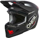 Oneal Ij[ 3SRS Hexx Black/White/Red Motocross Helmet@It[hwbg gNXwbg C_[ oCN   (AMACLUB)