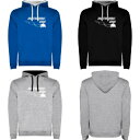 \全品P5倍★9/18(金)限定/【3XLまで】Kruskis Motorbike DNA Two-Colour Hoodie カジュアルプルパーカー フーディ...