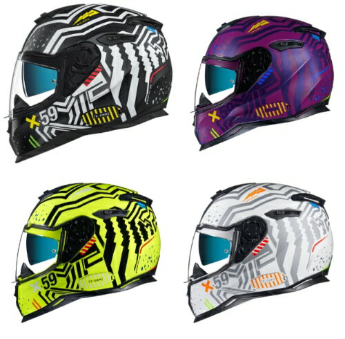 ＼4万以上で10％OFF★感謝祭／【ダブルバイザー】Nexx ネックス SX.100 Enigma Full Face Helmet フルフェイスヘルメット オンロード バイク レーシング ツーリング かっこいい おすすめ (AMACLUB)