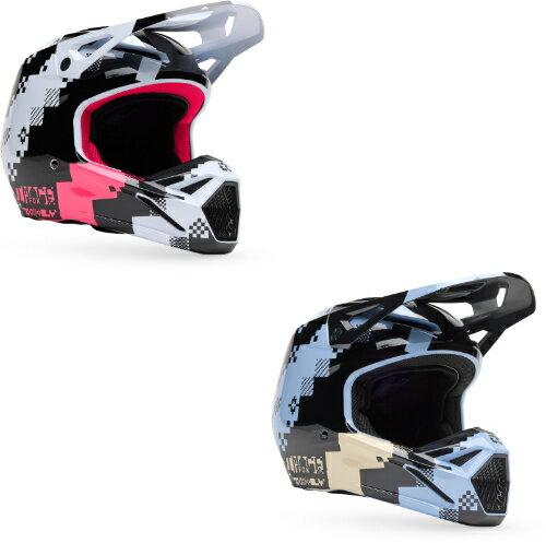 FOX フォックス V1 Digi Image Motocross Helmet モトクロスヘルメット オフロードヘルメット ライダー バイク かっこいい おすすめ (AMACLUB)