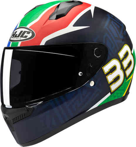 HJC エイチジェイシー C10 BB33 Helmet フルフェイスヘルメット サンバイザー ライダー バイク レーシング ツーリングにも かっこいい おすすめ (AMACLUB)