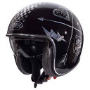\全品P5倍★8/15(金)限定/Premier Helmets プレミア Vintage Evo NX Silver Chromed Open Face Helmet ジェットヘルメット オープンフェイス サンバイザー ライダー バイク ツーリングにも おすすめ (AMACLUB)