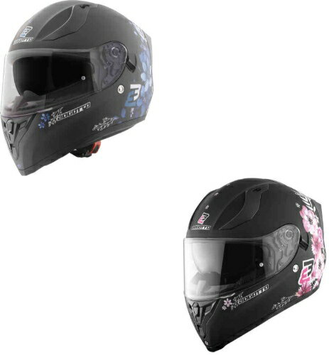【ダブルバイザー】Bogotto ボガット H128 Fiori Helmet フルフェイスヘルメット オンロード バイク レーシング ツーリング かっこいい おすすめ (AMACLUB)