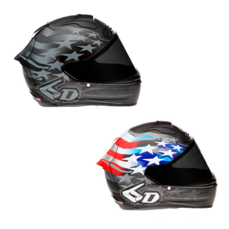 ＼全品2500円+5%OFF★5/25(土)限定／6D ATS-1R Super Patriot Helmet　フルフェイスヘルメット ライダー バイク レーシング ツーリングにも かっこいい おすすめ (AMACLUB)