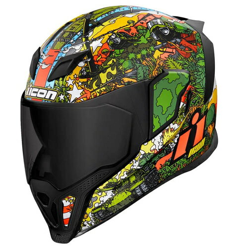 【3XLまで】Icon アイコン Airflite GP23 full face helmet フルフェイスヘルメット ライダー バイク オートバイ レーシング ツーリング 街乗り にも 大きいサイズあり おすすめ (AMACLUB)