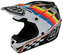 ＼全品最大20%off★5/5(日) 5の日合わせ／TROY LEE DESIGNS　トロイリーデザイン SE4 Polyacrylite Mips Warped Helmet モトクロスヘルメット オフロードヘルメット ライダー バイク かっこいい おすすめ (AMACLUB)