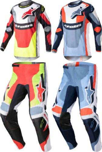 ＼全品2500円+5%OFF★5/15(水)限定／Alpinestars アルパインスター Fluid Agent Motocross Jersey モトクロス オフロード ジャージ&パンツ 上下セット バイク ライダー かっこいい おすすめ (AMACLUB)