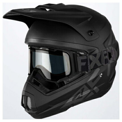 FXR エフエックスアール Torque Cold Stop Helmet With Goggles スノーモービルヘルメット ゴーグル付き モトクロスヘルメット オフロードヘルメット ライダー バイク かっこいい おすすめ (AMACLUB)