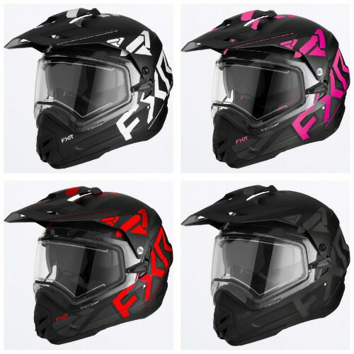 【電気シールド】FXR Torque X Team Snow Electric Shield Helmet フルフェイスヘルメット シールド付 オフロードヘルメット バイク 雪 冬 スノー にも エレクトリック おすすめ (AMACLUB)