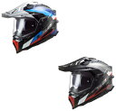 ＼全品2500円OFF★20時～4H限定／LS2 エルエスツー Explorer Carbon Frontier Helmet フルフェイスヘルメット シールド付オフロード デュアルスポーツ ライダー バイク レーシング ツーリングにも おすすめ (AMACLUB)