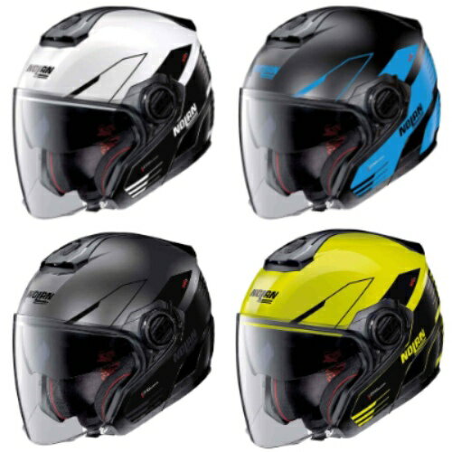 Nolan ノーラン N40-5 06 Zefiro N-COM Open Face Helmet ジェットヘルメット オープンフェイス サンバイザー ライダー バイク ツーリングにも かっこいい 小さいサイズあり おすすめ (AMACLUB)