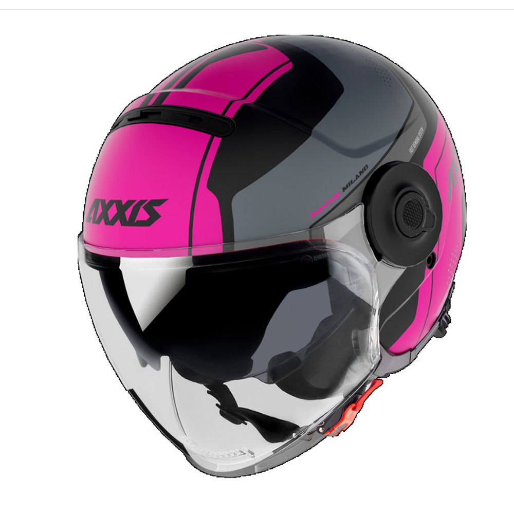 ＼全品最大20%off★5/20(月)5の日合わせ／Axxis OF509 SV Raven SV Milano B8 Open Face Helmet ジェットヘルメット オープンフェイス ライダー バイク レーシング ツーリング にも かっこいい おすすめ (AMACLUB)