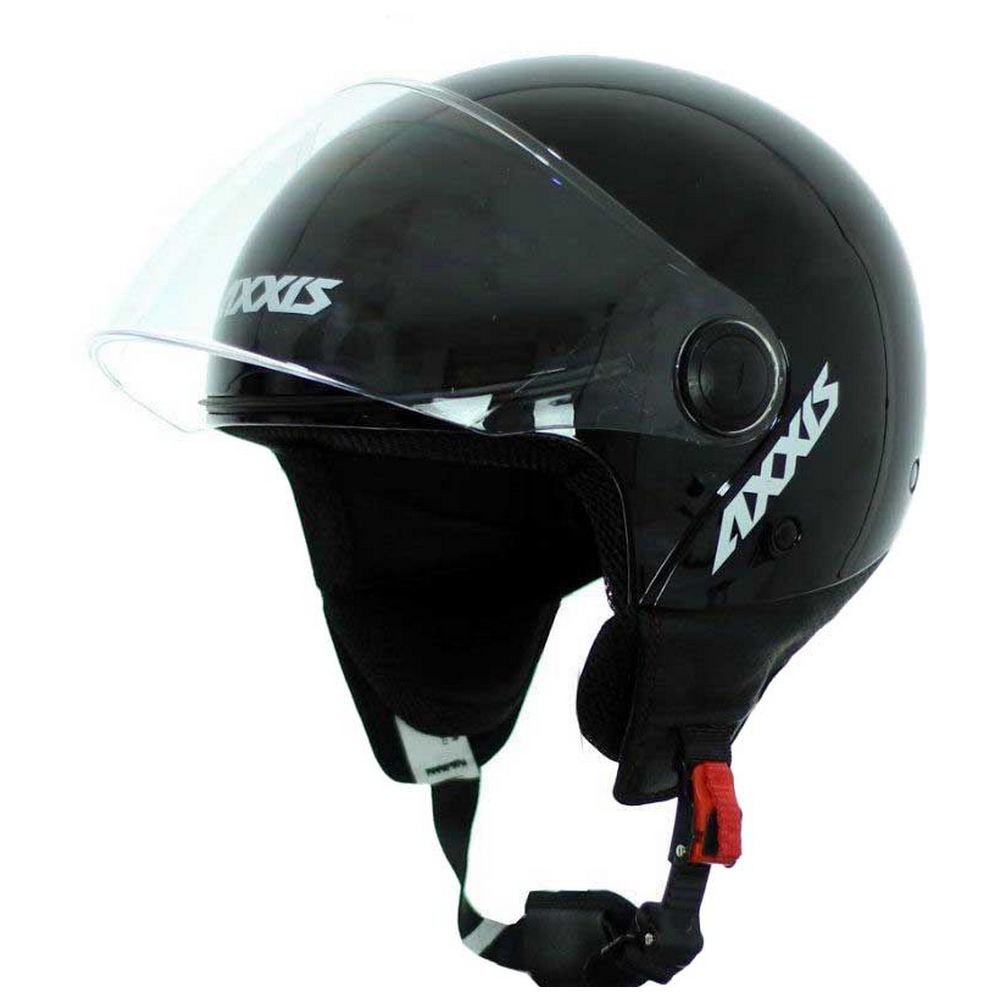 ＼全品2500円+5%OFF★5/25(土)限定／Axxis Square Solid Open Face Helmet ジェットヘルメット オープンフェイス ライダー バイク レーシング ツーリング スクーター にも かっこいい おすすめ (AMACLUB)