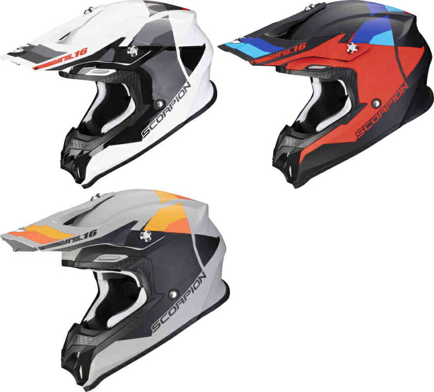 ＼最大41倍 感謝祭★11/14(金)10時〜／Scorpion スコーピオン VX-16 Evo Air Spectrum モトクロスヘルメット ヘルメット オフロード ライダー バイク かっこいい おすすめ (AMACLUB)