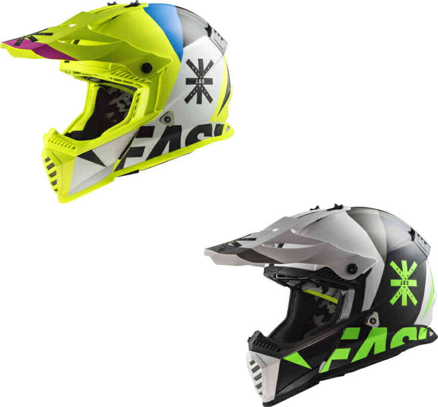 ＼最大41倍 感謝祭★4万以上5％OFF／LS2 エルエスツー MX437 Fast Heavy Evo モトクロスヘルメット ヘルメット オフロード ライダー バイク かっこいい おすすめ (AMACLUB)
