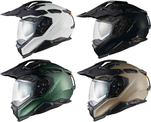 【ダブルバイザー】【3XLまで】Nexx ネックス X.WED 3 Plain Motocross Helmet シールド付きヘルメット オフロード モトクロスヘルメット ライダー バイク ツーリングにも おすすめ (AMACLUB)(2)