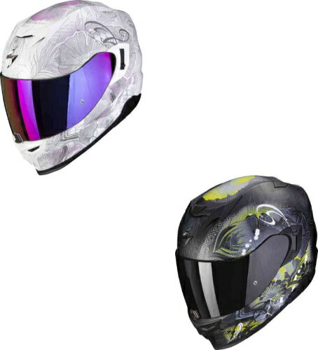 【女性用】Scorpion スコーピオン EXO-520 Evo Air Melrose 女性用 レディース フルフェイスヘルメット ライダー バイク レーシング ツーリングにも かっこいい 小さいサイズあり おすすめ (AMACLUB)