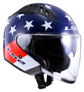 ＼全品2500円+5%OFF★5/25(土)限定／LS2 エルエスツー Copter American Helmet ジェットヘルメット オープンフェイスヘルメット ライダー オンロード バイク ツーリングにも かっこいい おすすめ (AMACLUB)