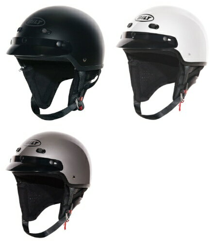 BILT Falcon Helmet ハーフヘルメット 半帽 オープンフェイス バイザー オンロード ストリート ライダー バイク ツーリングにも かっこいい おすすめ (AMACLUB)