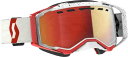 【スノー&バイク】Scott スコット Prospect Light Sensitive White/Red Snow Goggles スノーゴーグル ウィンタースポーツ スノーボード スノーモビル 冬 雪山 おすすめ (AMACLUB)