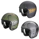 ＼全品5000円クーポン★5/1(水) エントリー／Scorpion スコーピオン Belfast Evo Nevada Jet Helmet ジェットヘルメット オープンフェイス サンバイザー ライダー バイク ツーリングにも かっこいい おすすめ (AMACLUB)