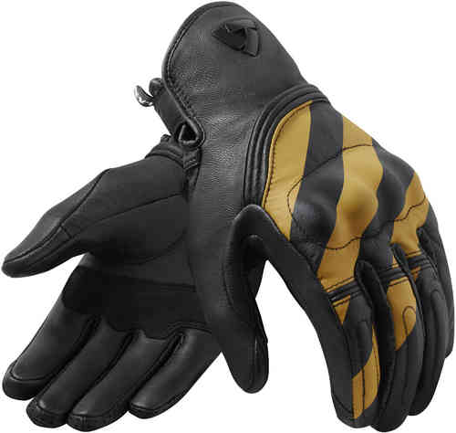 ＼全品P5倍★11/18(火)限定／【3XLまで】Revit レビット Redhill black/ochre yellow Gloves ライディンググローブ バイクグローブ 手袋 ライダー バイク オートバイ レーシング ツーリングにも タッチスクリーン おすすめ (AMACLUB)