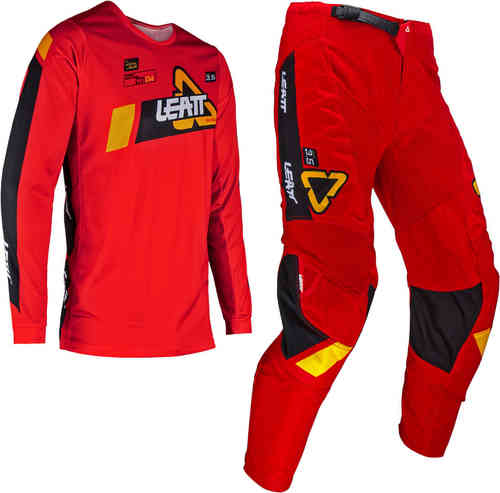 【子供用】Leatt リアット 3.5 Ride 2024 Youth Motocross Jersey and Pants Set ユース ジャージ パンツ 上下セット オフロードウェア モトクロスウェア おすすめ (AMACLUB)