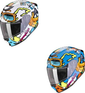 【子供用】Scorpion スコーピオン Exo-JNR Air Fun Kids Helmet 子供用 キッズ フルフェイスヘルメット ライダー バイク ツーリングにも かっこいい おすすめ (AMACLUB)