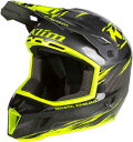 Klim クライム F3 Carbon Pro Thrashed Hi-Vis Snowmobile Helmet スノーモービルヘルメット オフロードヘルメット モトクロスヘルメット ライダー バイク にも かっこいい おすすめ (AMACLUB)