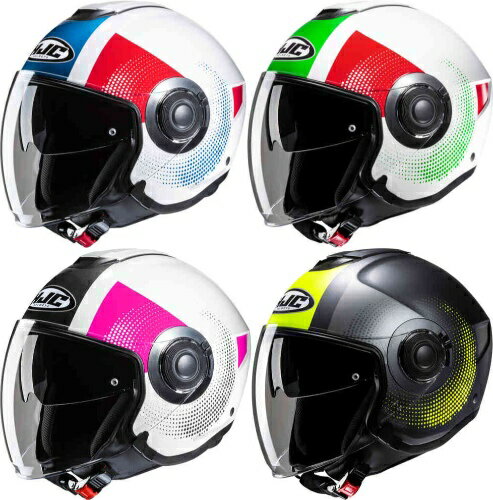 HJC エイチジェイシー i40N Pyle Jet Helmet ジェットヘルメット オープンフェイスヘルメット サンバイザー ライダー バイク ツーリングにも かっこいい おすすめ (AMACLUB)