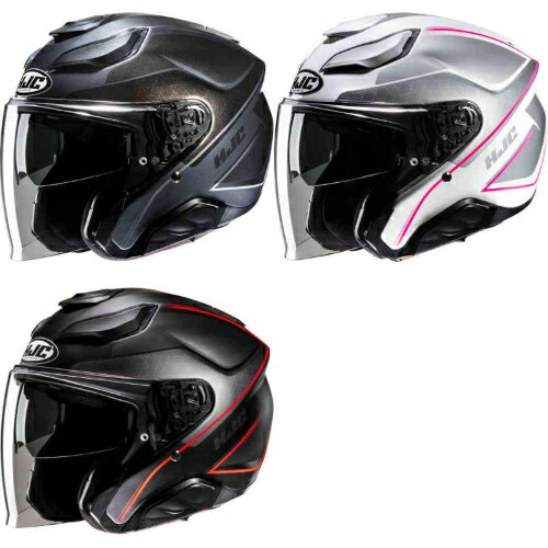 HJC エイチジェイシー F31 Ludi Jet Helmet ジェットヘルメット オープンフェイスヘルメット サンバイザー ライダー バイク ツーリングにも かっこいい おすすめ (AMACLUB)