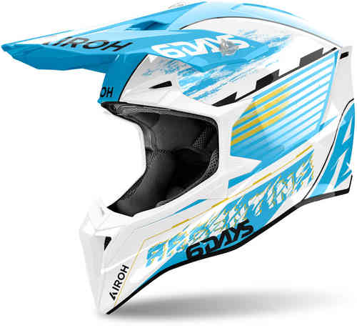 【XXS～】Airoh アイロー Wraaap Six Days Argentina Motocross Helmet オフロードヘルメット モトクロスヘルメット ライダー かっこいい 小さいサイズあり おすすめ (AMACLUB)