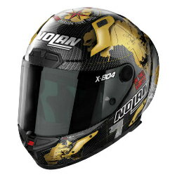 Nolan ノーラン X-804 RS Checa Gold Full Face Helmet フルフェイスヘルメット ライダー バイク レーシング ツーリングにも かっこいい おすすめ (AMACLUB)