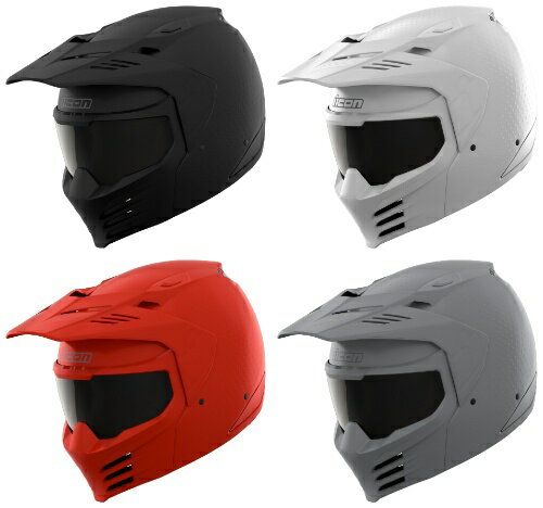 【3XLまで】Icon アイコン Elsinore Monotype Helmet シールド付きヘルメット オープンフェイスヘルメット ライダー バイク ツーリングにも かっこいい 大きいサイズあり おすすめ (AMACLUB)