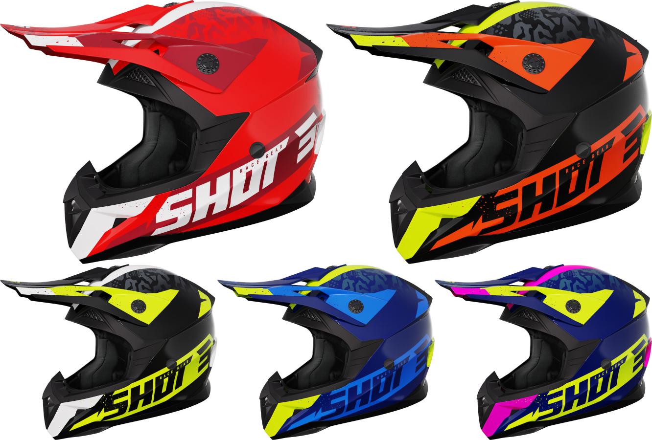＼最大41倍 感謝祭★4万以上5％OFF／【子供用】Shot Race Gear ショット レース ギア Pulse Kid Airfit Kids Motocross Helmet キッズ 子供用 ヘルメット オフロード モトクロスヘルメット ライダー バイク おすすめ (AMACLUB)