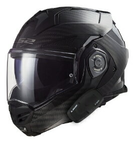 【カーボン】【ダブルバイザー】LS2 エルエスツー Advant X Carbon Bluetooth Helmet モジュラーヘルメット フルフェイスヘルメット ライダー バイク オートバイ ツーリングにも 大きいサイズあり おすすめ (AMACLUB)