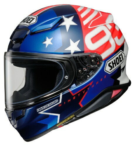 Shoei ショウエイ RF-1400 Marquez American Spirit Helmet フルフェイスヘルメット ライダー バイク オートバイ レーシング ツーリングにも かっこいい おすすめ (AMACLUB)