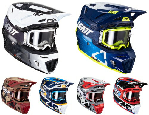 ＼最大41倍 感謝祭★4万以上5％OFF／Leatt リアット Moto 8.5 Composite V24 Helmet Kit ゴーグル付きヘルメット オフロード モトクロスヘルメット ライダー バイク にも かっこいい おすすめ (AMACLUB)