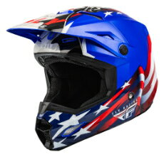 ＼4万以上で10％OFF★感謝祭／【子供用Fly Racing フライ Youth Kinetic Patriot Helmet 子供用 キッズ ユース ヘルメット オフロード モトクロスヘルメット ライダー バイク かっこいい おすすめ (AMACLUB)