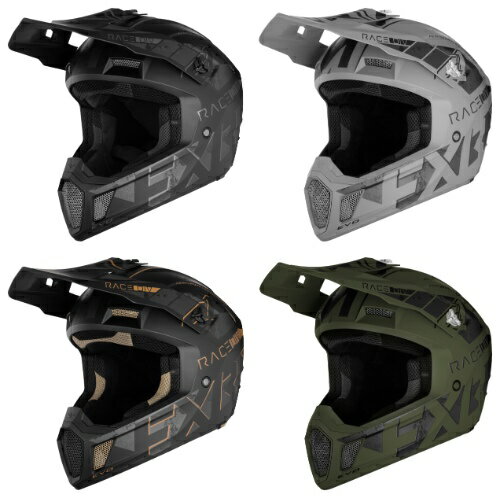 【3XLまで】FXR エフエックスアール Clutch Stealth Helmet オフロードヘルメット モトクロスヘルメット ライダー バイク ツーリングにも かっこいい 大きいサイズあり おすすめ (AMACLUB)