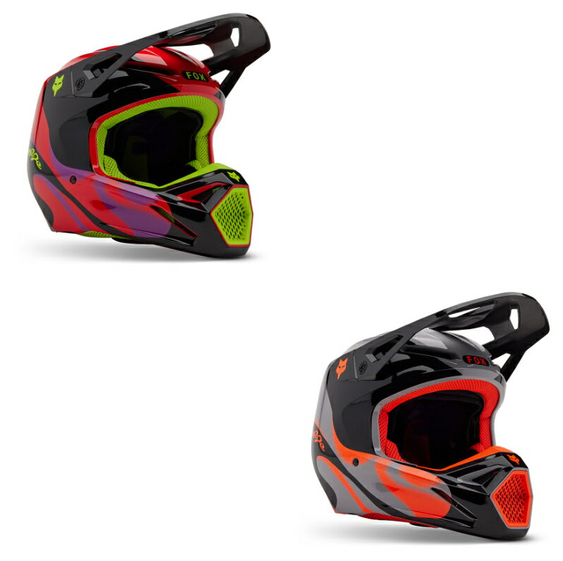 ＼全品P5倍★11/20(木)限定／Fox Racing フォックス V1 Emotion Helmet ヘルメット オフロード モトクロスヘルメット ライダー バイク かっこいい おすすめ (AMACLUB)
