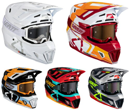 ＼全品P5倍★11/18(火)限定／Leatt リアット Moto 7.5 V25 Helmet Kit ゴーグル付きモトクロスヘルメット ヘルメット オフロード ライダー バイク ツーリングにも かっこいい おすすめ (AMACLUB)