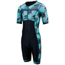 \全品5000円クーポン★5/1(木) エントリー/Zone3 Activate+ Tribal Rush Short Sleeve Trisuit トライアス...