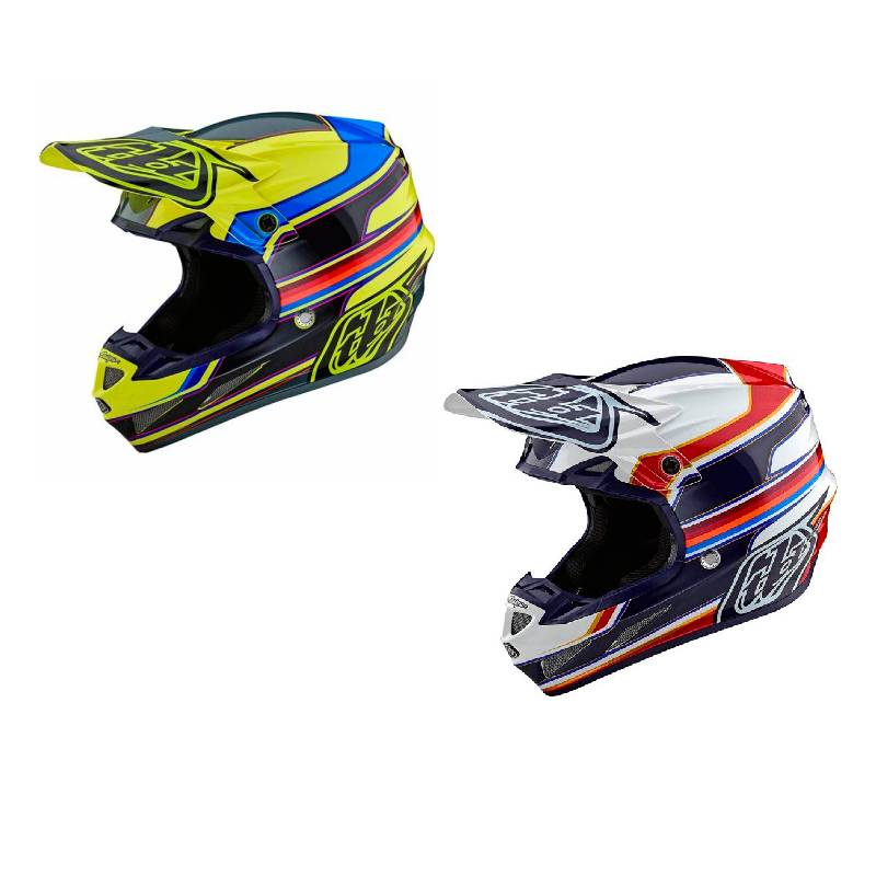 TROY LEE DEIGNS トロイリーデザイン SE4 COMPOSITE HELMET ADIDAS TEAM LE HELMET オフロードヘルメット モトクロスヘルメット ライダー バイク かっこいい おすすめ (AMACLUB)