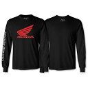 \全品P5倍★7/30(水)限定/Factory Effex ファクトリーFX Honda Racing Long Sleeve Tee 長袖Tシャツ バイクウ...