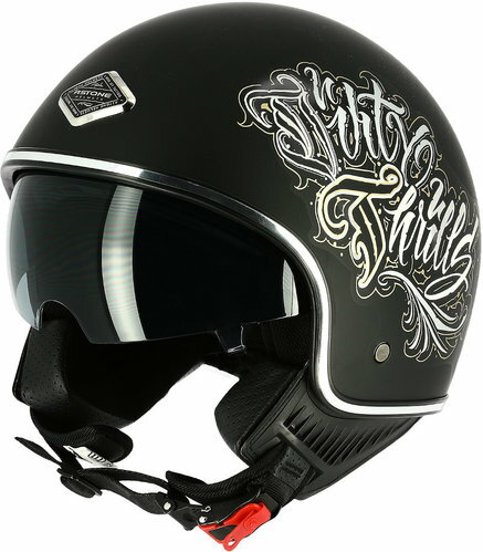 ＼最大41倍 感謝祭★11/14(金)10時〜／Astone アストーン Dirty Thrills ジェットヘルメット サンバイザー ライダー バイク ツーリングにも かっこいい おすすめ (AMACLUB)