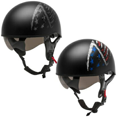 ＼全品1000円OFF★5/12(日)限定／GMax ジーマックス GM65 Bravery Helmet ハーフヘルメット ストリート オンロード バイク ライダー ツーリングにも かっこいい おすすめ (AMACLUB)